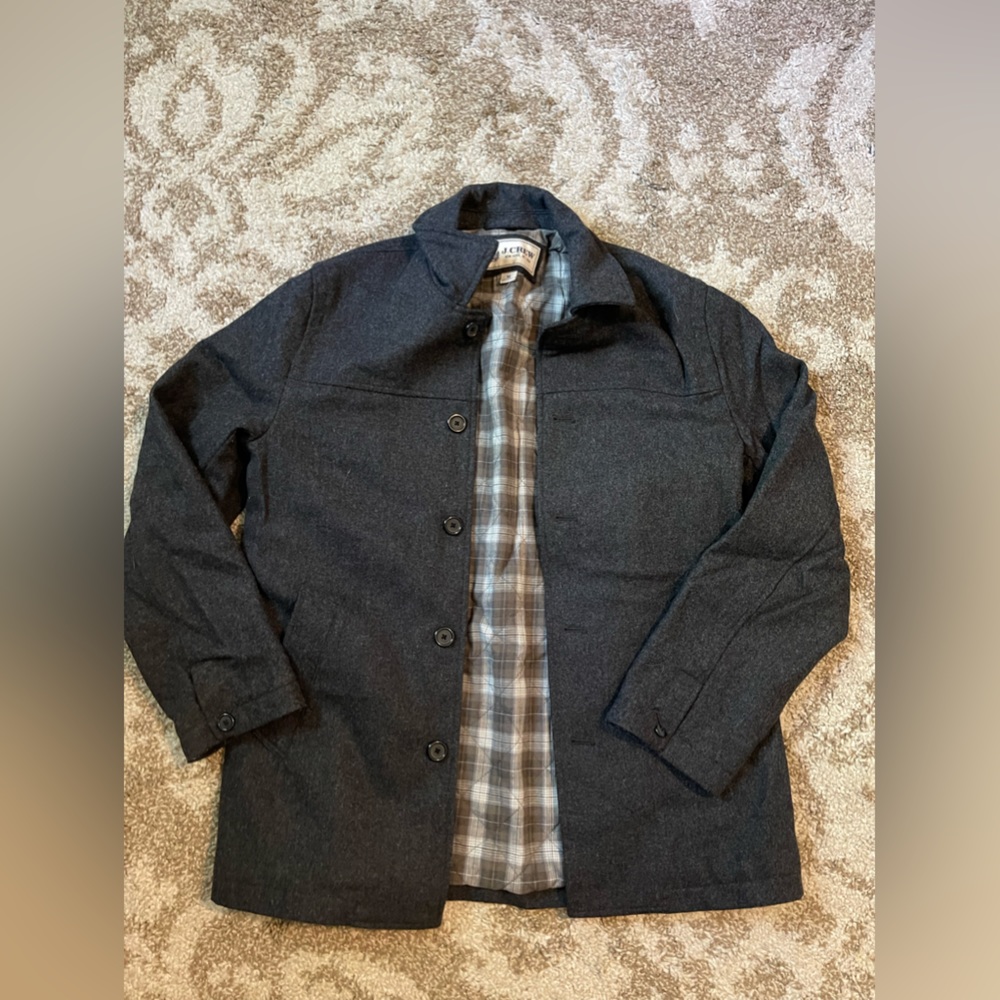 J Crew Grey peacoat